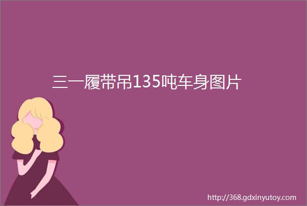 三一履带吊135吨车身图片